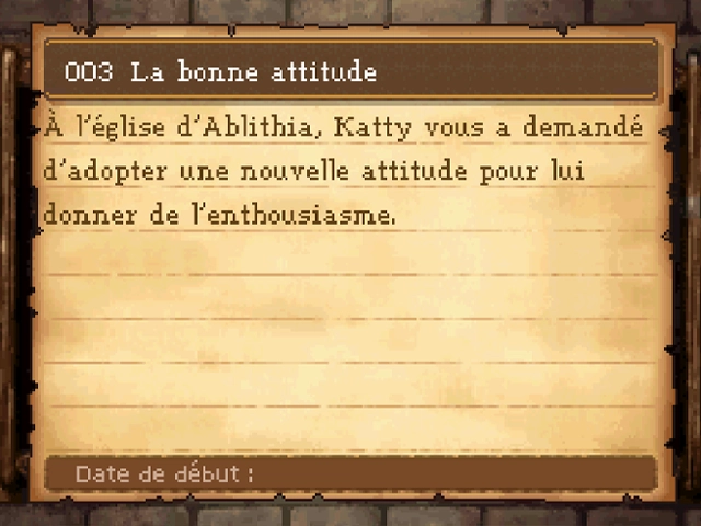 Quête : La bonne attitude